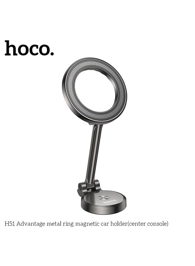 هوكو. حامل هاتف سيارة H51 Advantage للوحة القيادة (أسود) - Image 2