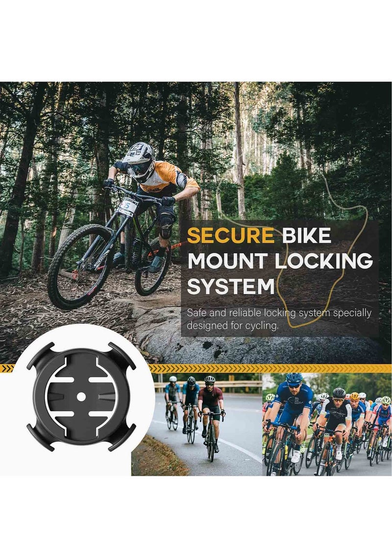 SYOSI - SYOSI Quarter Turn Edge GPS Computer Bracket Bicycle Computer Mount Bicycle Stem Computer Mount Road Mountain Bike Accessories Compatible for Garmin Bike GPS Computer XOSS G iGPSPORT GPS - Image 1