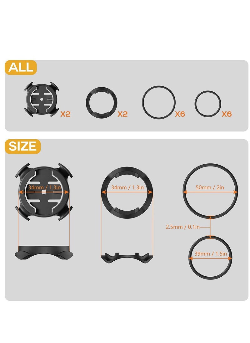 SYOSI - SYOSI Quarter Turn Edge GPS Computer Bracket Bicycle Computer Mount Bicycle Stem Computer Mount Road Mountain Bike Accessories Compatible for Garmin Bike GPS Computer XOSS G iGPSPORT GPS - Image 1