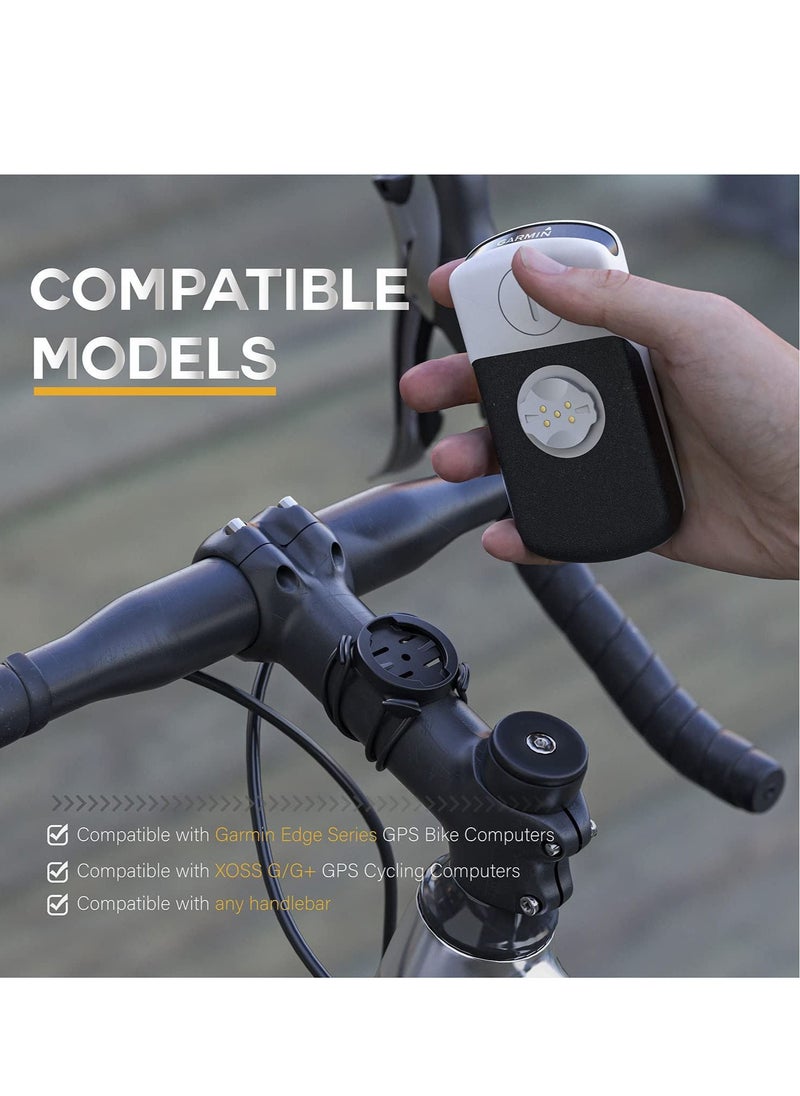 SYOSI - SYOSI Quarter Turn Edge GPS Computer Bracket Bicycle Computer Mount Bicycle Stem Computer Mount Road Mountain Bike Accessories Compatible for Garmin Bike GPS Computer XOSS G iGPSPORT GPS - Image 1