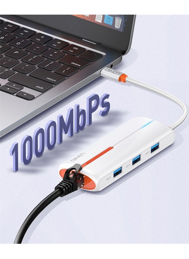 LDNIO 6 In 1 Usb C Dock Station Type c Adapter with HDMI Hub USB C  Hub For Laptop  - Image 2