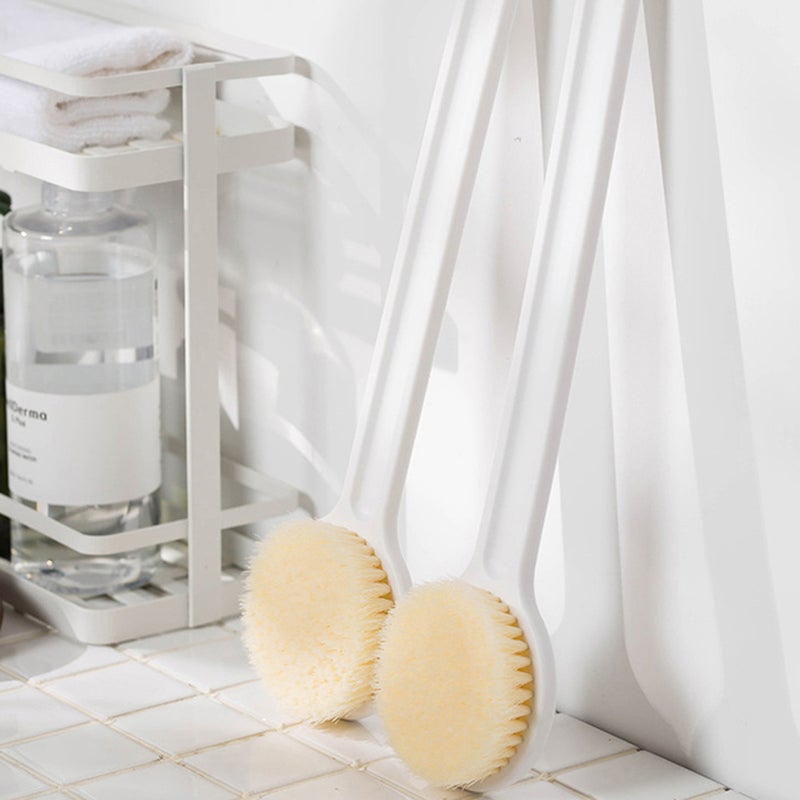 Bath Body Brush Back Scrubber with Comfy Bristle Long Handle Gentle Body Massager Wet or Dry Brushing Back Scrubber for Shower, Improve Skin's Health - Image 3
