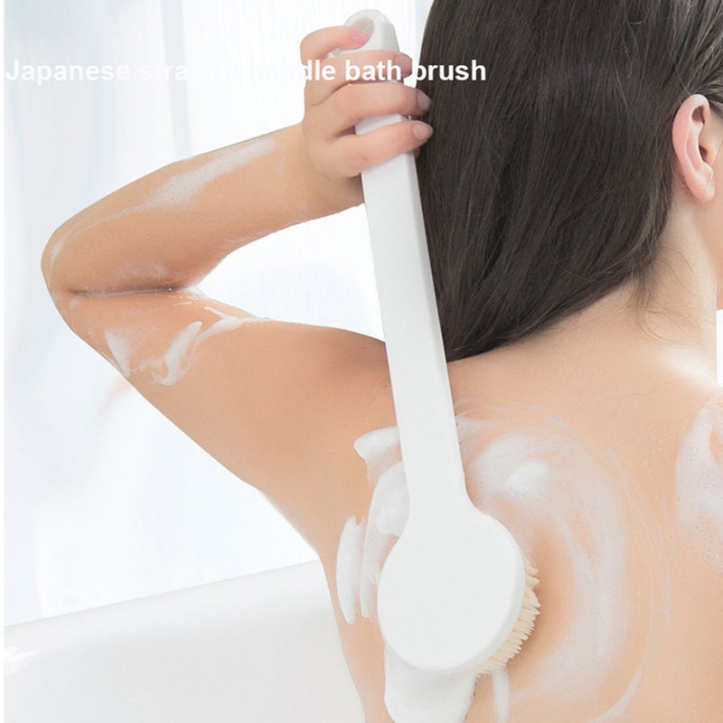 Bath Body Brush Back Scrubber with Comfy Bristle Long Handle Gentle Body Massager Wet or Dry Brushing Back Scrubber for Shower, Improve Skin's Health - Image 4