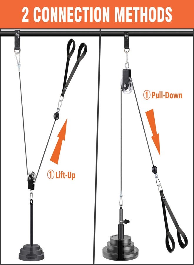SERTT Weight Cable Pulley System Gym, with Upgraded 2 in 1 Loading Pin,for Tricep Pull Down, Bicep Curl, Shoulder, Back, Forearm Home Gym Equipment - Image 3