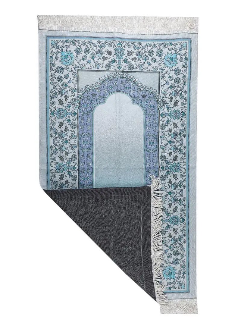 مناسك سجادة صلاة مناسك مع فستان_05a أزرق - Image 2