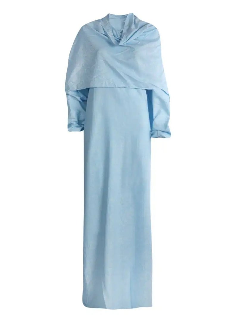 مناسك سجادة صلاة مناسك مع فستان_05a أزرق - Image 5