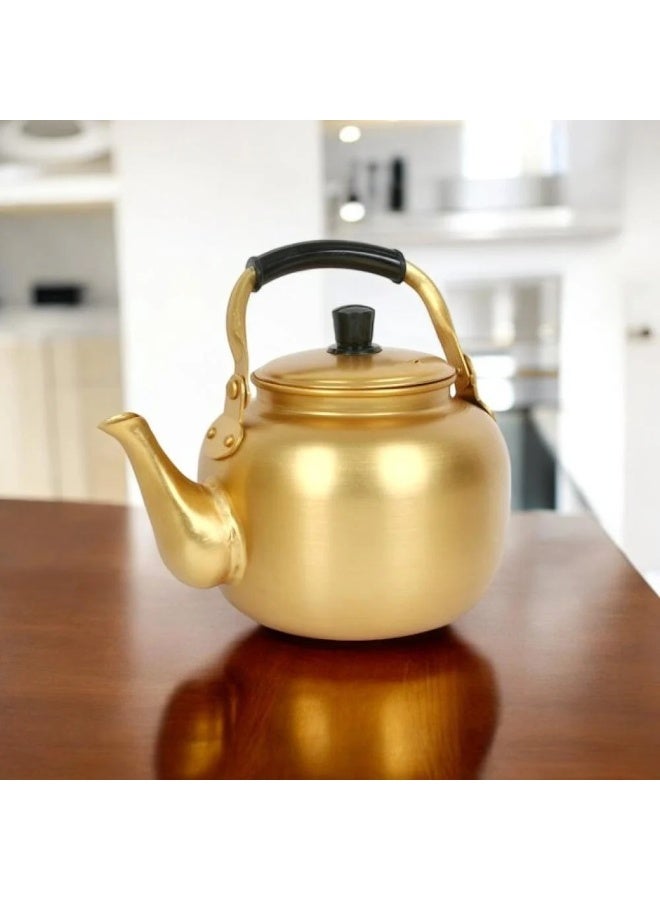 Dania Yellow aluminum tea kettle, original Korean made, high quality, and suitable for all uses - Image 2