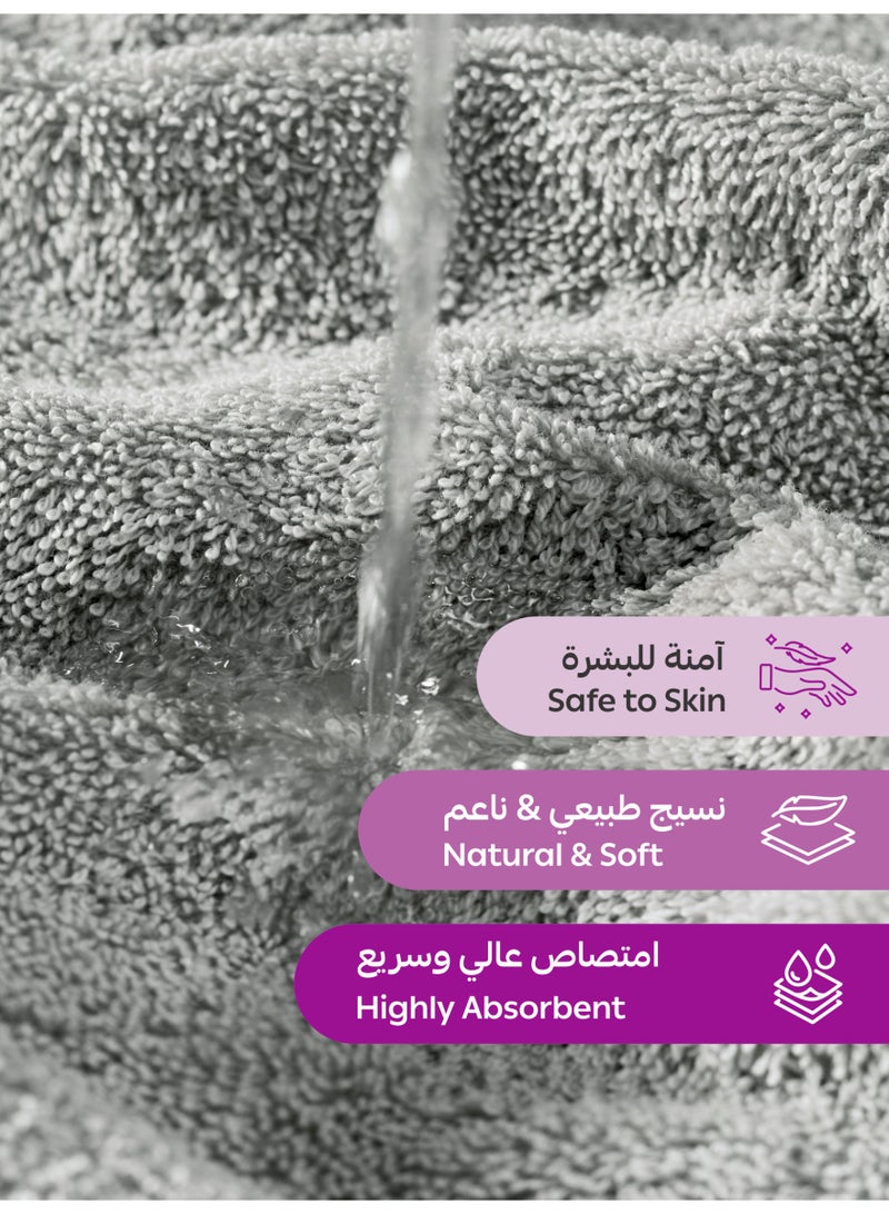 دوناتيلا طقم مناشف فاخر  قطع قطن مشط  جرام للمتر المربع - Image 4