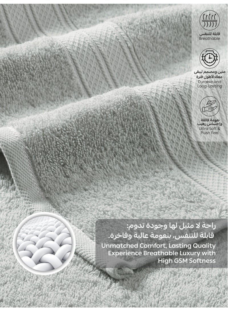 دوناتيلا طقم مناشف فاخر  قطع قطن مشط  جرام للمتر المربع - Image 5