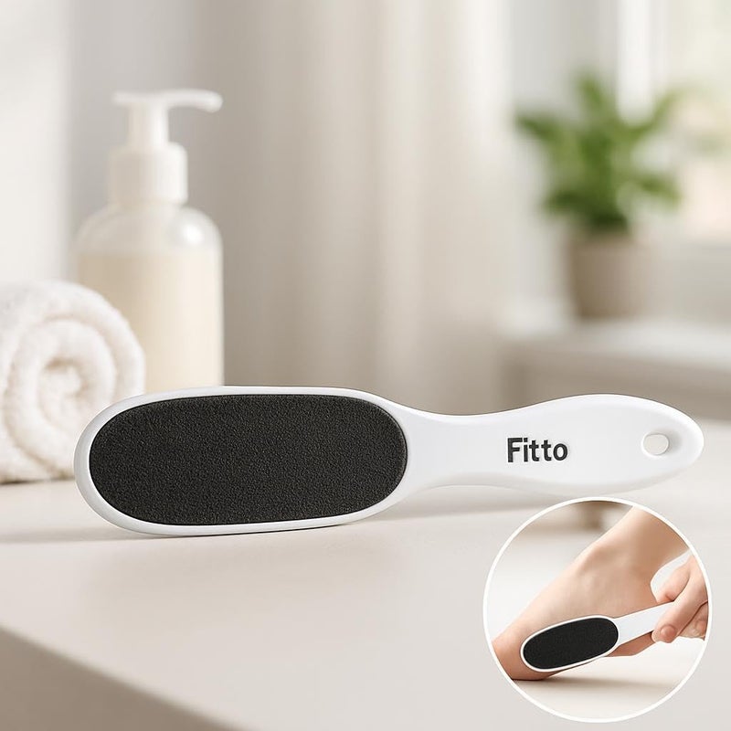 FITTO مقشر القدمين فيتو ستون - ملف باديكير للقدم مع مقبض لنعومة القدمين - Image 3