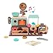 Jomifin Pretend Play Toy Shop for Boys and Girls With Donut Maker Machine Fake Donuts Candy and Oven - Image 2