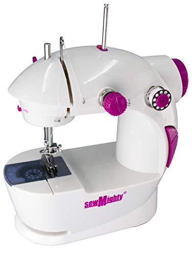 Sew Mighty, The Original Portable Sewing Machines - Perfect for Kids, Travel, Quick Repairs & Small Projects - Dual Speed, Battery & AC Power, Foot Pedal Controller & More (Mighty Mini Kit) - Image 4