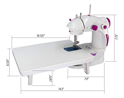 Sew Mighty, The Original Portable Sewing Machines - Perfect for Kids, Travel, Quick Repairs & Small Projects - Dual Speed, Battery & AC Power, Foot Pedal Controller & More (Mighty Mini Kit) - Image 2