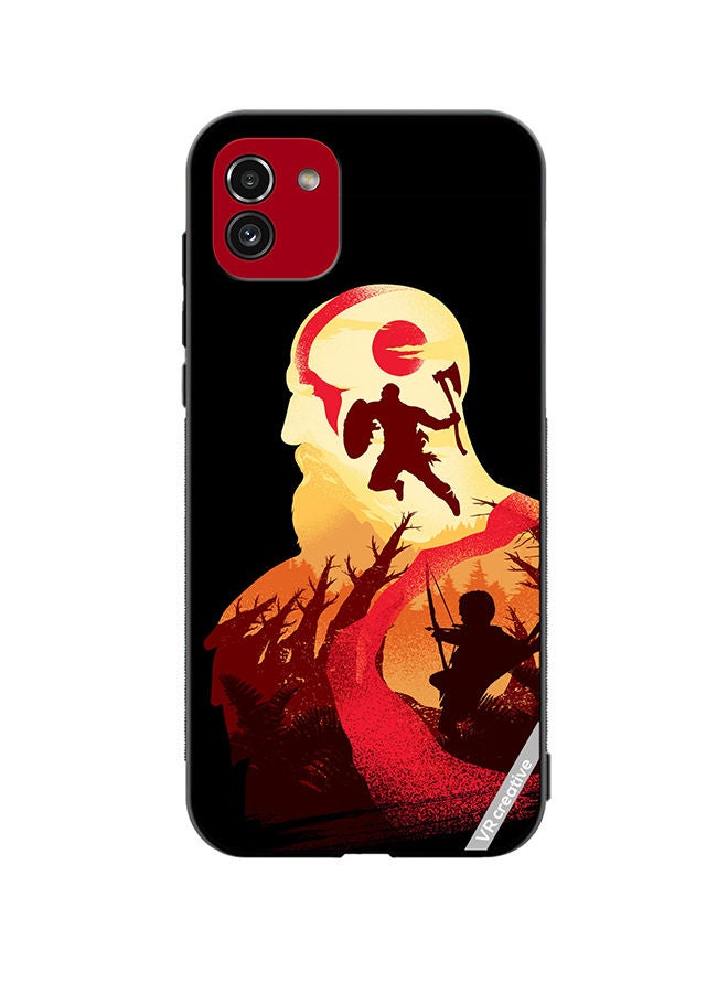 VR CREATIVE Protective Case Cover For Samsung Galaxy A03 God Of War Design Multicolour - Image 1