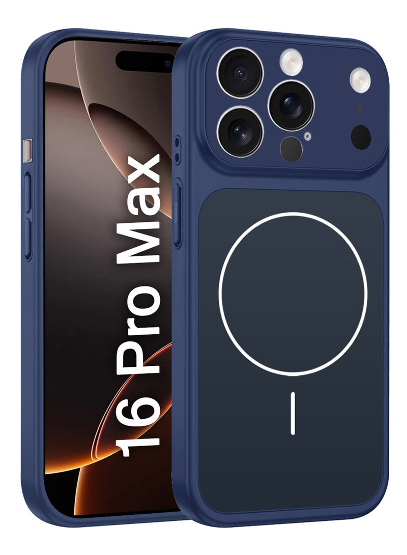 MARGOUN Converter Case for iPhone 16 Pro Max to 17 Pro Max, Compatible with Magnetic Charger, Hard TPU Material, Slim Protective Cover with Camera Guard, Shockproof Frame - Deep Blue Deep Blue - Image 1