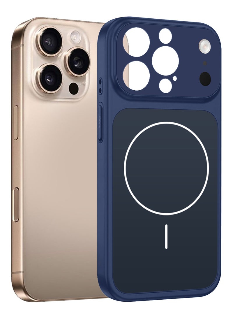 MARGOUN Converter Case for iPhone 16 Pro Max to 17 Pro Max, Compatible with Magnetic Charger, Hard TPU Material, Slim Protective Cover with Camera Guard, Shockproof Frame - Deep Blue Deep Blue - Image 3