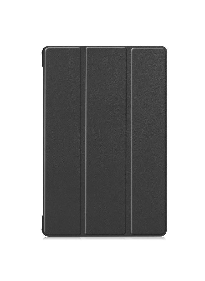 SHOPI - For Samsung Galaxy Tab S8 Plus (2022)/S7 FE/S7 Plus(2021) 12.4 Inch, Protective Stand Case Hard Shell Cover for Samsung S7+/S8+/S7 FE - Black With 2 FREE Screen Protectors - Image 1
