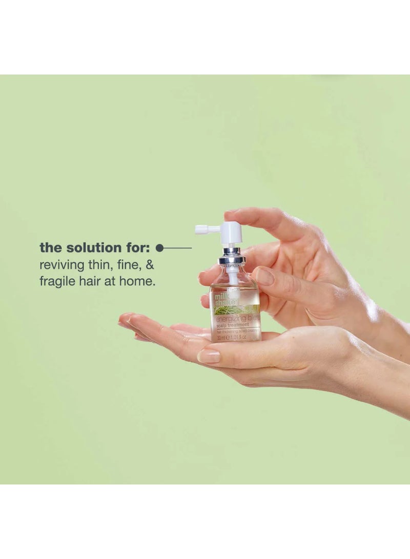 Milk Shake Energizing Blend Scalp Treatment – Rosemary, Sage & Essential Oils for Fine, Thinning & Fragile Hair – Fortifying Formula with Panthenol for Fullness, Thickness, Strength & Scalp Stimulation, 30ml - Image 3