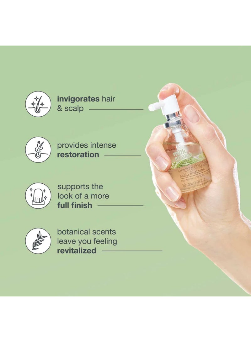 Milk Shake Energizing Blend Scalp Treatment – Rosemary, Sage & Essential Oils for Fine, Thinning & Fragile Hair – Fortifying Formula with Panthenol for Fullness, Thickness, Strength & Scalp Stimulation, 30ml - Image 4