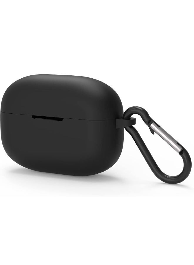 Huawei FreeBuds Pro 3 Case, Soft Silicone Case Cover with Keychain for Men Women, Shockproof Soft Protective Case for HUAWEI FreeBuds Pro 3 (Black)  - Image 1