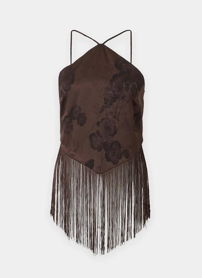 Vero Moda  Women's VMTATHIANA Singlet Fringe Top for Women | Best Price UAE