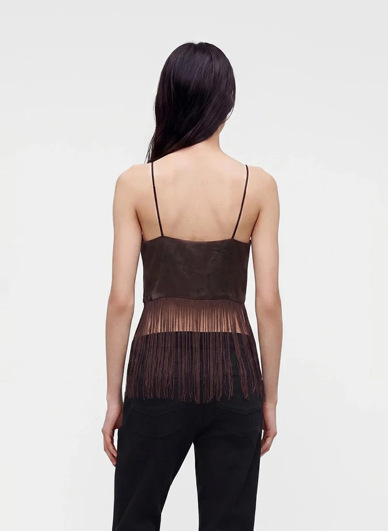 Vero Moda  Women's VMTATHIANA Singlet Fringe Top for Women | Best Price UAE