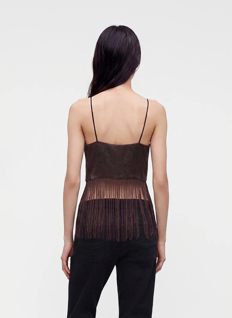 VERO MODA Women's VMTATHIANA Singlet Fringe Top - Image 3