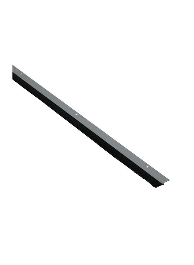 ACE Aluminium and Felt Door Bottom Seal Black and Grey 1m FY1A - GREY - Image 1
