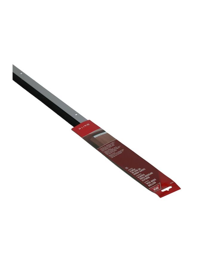 ACE Aluminium and Felt Door Bottom Seal Black and Grey 1m FY1A - GREY - Image 2