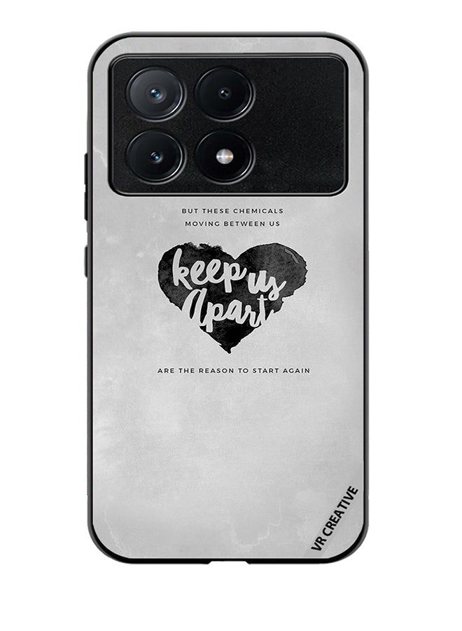 VR CREATIVE Protective Case Cover For Xiaomi Poco X6 Pro Keep Us Apart Design Multicolour - Image 1
