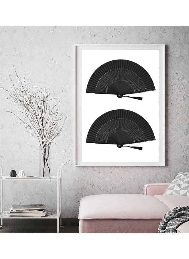 Depend Folding Hand Fan Foldable Handheld Fabric Bamboo Fan Chinese Black Vintage Style Hand Held Folding Fans for Party Wedding Dancing Decoration - Image 5