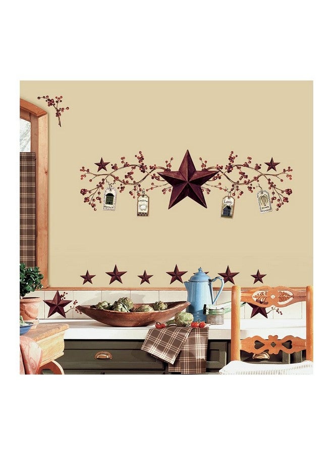 RoomMates Rmk1276Scs Country Stars And Berries Peel And Stick Wall Decals - Image 3
