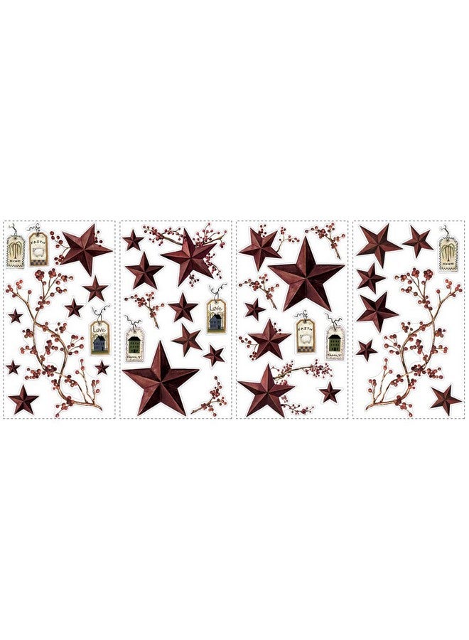 RoomMates Rmk1276Scs Country Stars And Berries Peel And Stick Wall Decals - Image 2