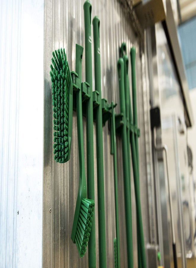 Vikan 41972 Ultra-Slim Cleaning Brush with Long Handle, 23.62" Medium, Green - Image 2