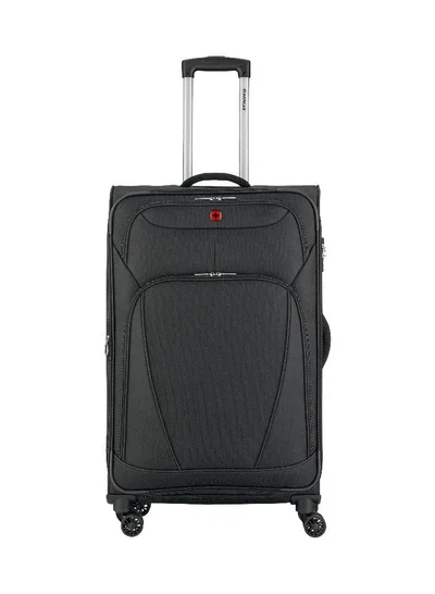 Wenger Beaumont Lite  Medium Softside Expandable 80cm Check-In Luggage Trolley Black - 612383