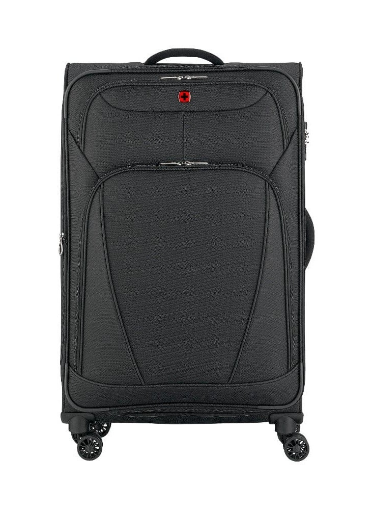 Wenger Beaumont Lite  Medium Softside Expandable 80cm Check-In Luggage Trolley Black - 612383 - Image 2