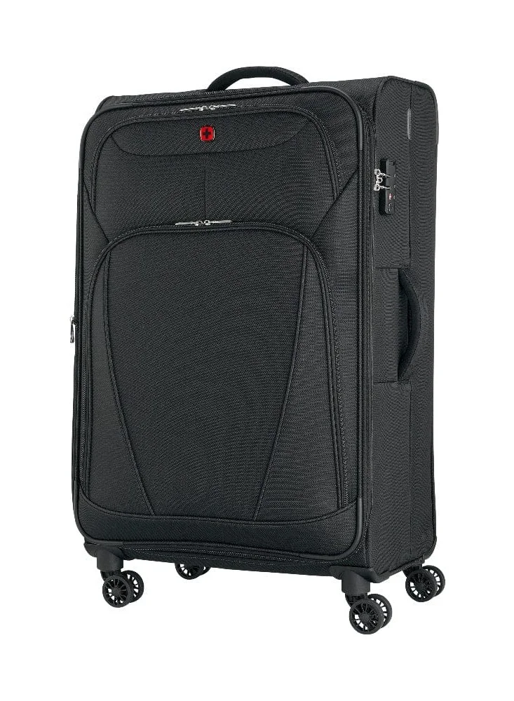 Wenger Beaumont Lite  Medium Softside Expandable 80cm Check-In Luggage Trolley Black - 612383