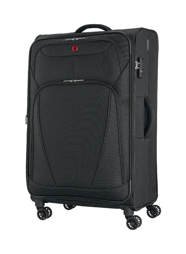 Wenger Beaumont Lite  Medium Softside Expandable 80cm Check-In Luggage Trolley Black - 612383 - Image 4