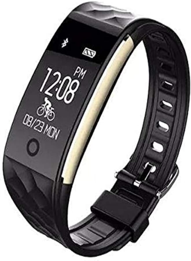 Awei h1 fitness band waterproof ip67 heart rate monitoring, calorie, sleep tracking, pedometer -Smart Watch for Men and Women- black