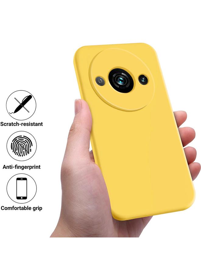 اس-توب جراب لهاتف Redmi A3x مصنوع من السيليكون السائل بلون سادة ومضاد للسقوط وتغطية كاملة - Image 2