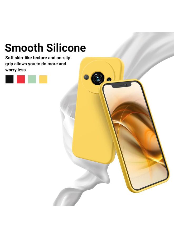 اس-توب جراب لهاتف Redmi A3x مصنوع من السيليكون السائل بلون سادة ومضاد للسقوط وتغطية كاملة - Image 3