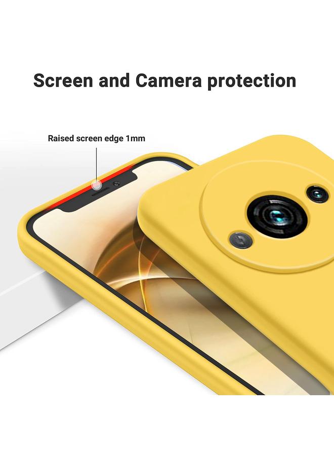 اس-توب جراب لهاتف Redmi A3x مصنوع من السيليكون السائل بلون سادة ومضاد للسقوط وتغطية كاملة - Image 4