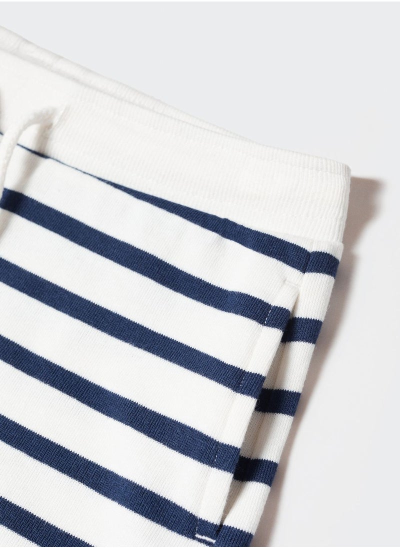 MANGO - Kids Striped Shorts - Image 1