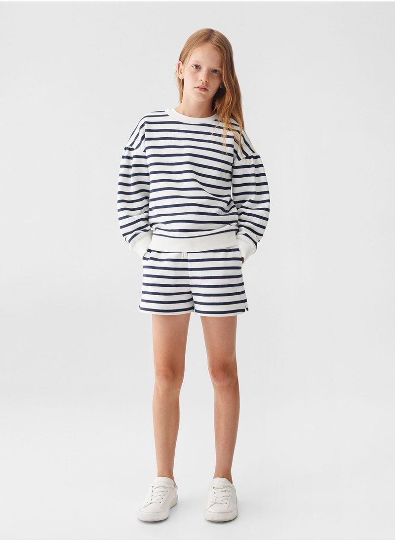 MANGO - Kids Striped Shorts - Image 1