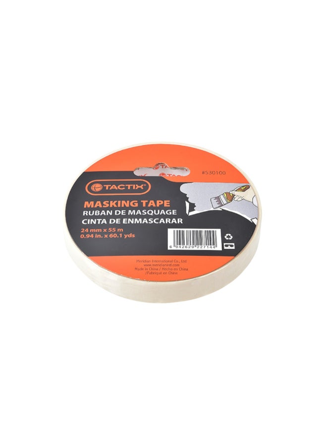 Tactix No Residue Home Use Strong Masking Tape Clear 2.4 cm x 55 m 530100 - Image 1