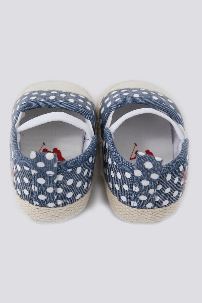 U.S. Polo Assn. Striped Drawstring Polka Dot Baby Girl Shoes  - Image 4
