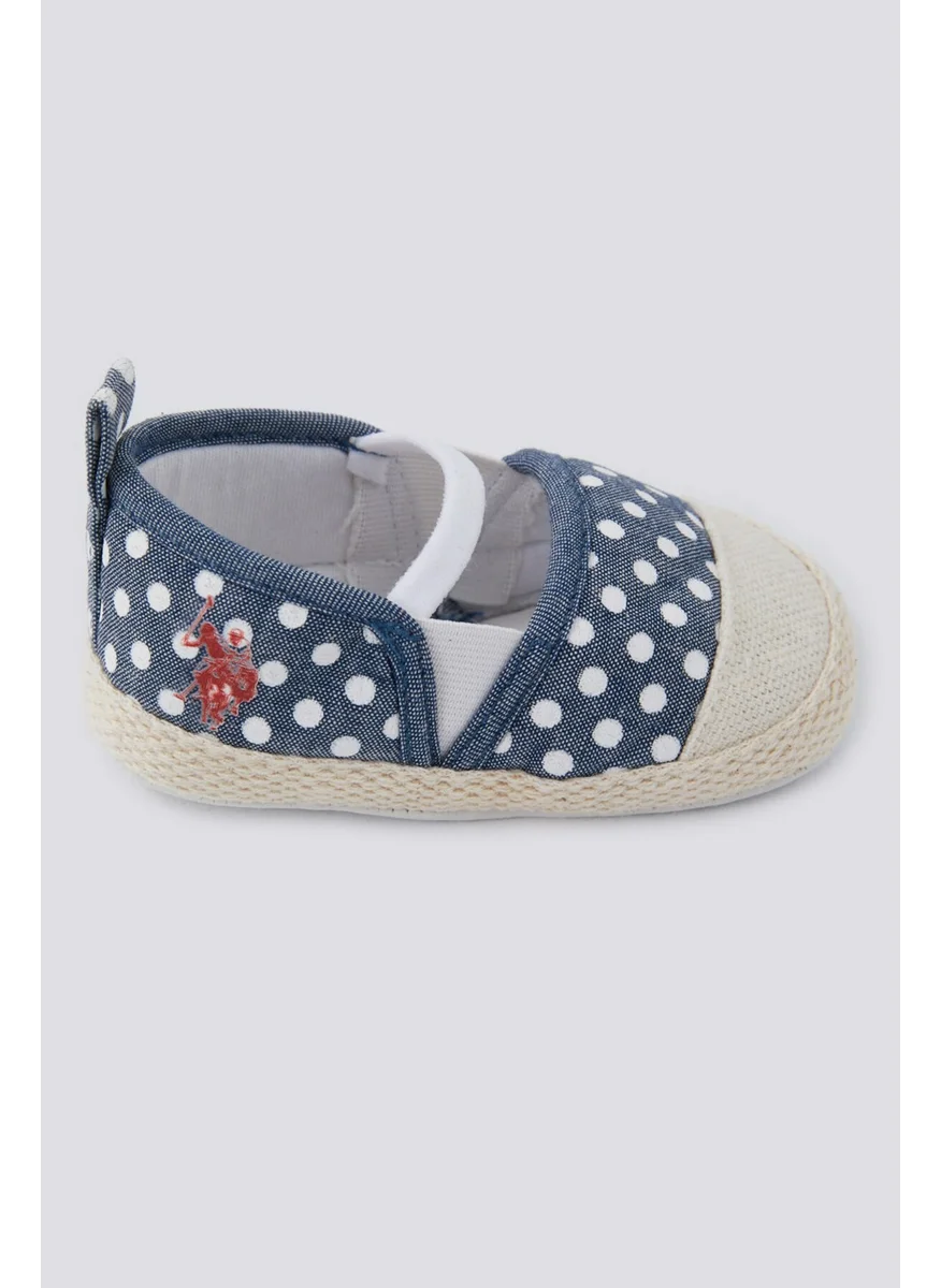 U.S. Polo Assn. Striped Drawstring Polka Dot Baby Girl Shoes