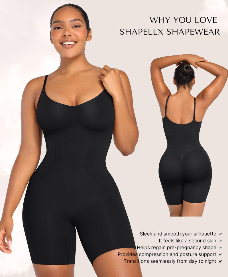 SHAPELLX Shapewear Tummy Control Shapewear for Women Body Slimming Bodysuit Plus Size Body Shaping Tops - Image 2