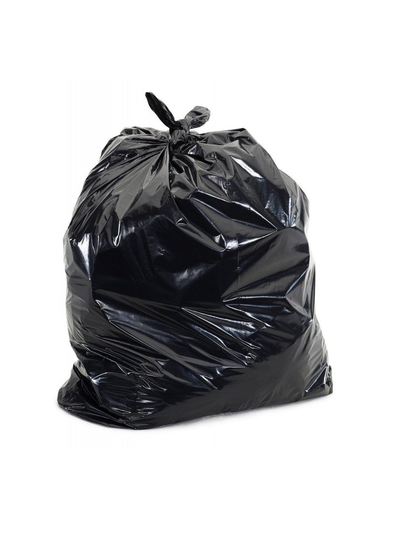 Disposable Strong & Biodegradable Trash Can Bin Liners, 5 Rolls  Small Black Trash Bags Strong Garbage Bags, Waste Basket Liner, for Home, Kitchen, Office 95 X 120CM 20KG  - Image 1