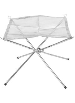 Generic Folding Stainless Steel Outdoor Wood Burning Barbecue Grill Camp Firepit One Size  - Image 2